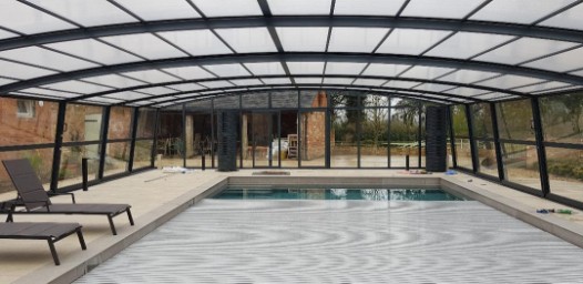 large pool enclosure